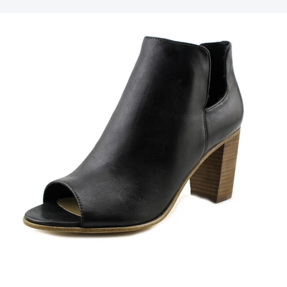 Steve Madden Nello Black Open Toe Bootie